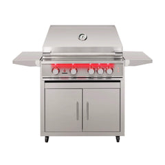 TrueFlame Built-In Stainless Steel Freestanding Gas Grills With Deluxe Cart [TF25/32/40] (SAK76845)